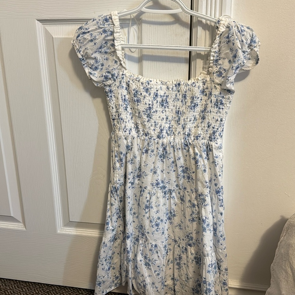 Garage Alexis smocked flared mini dress